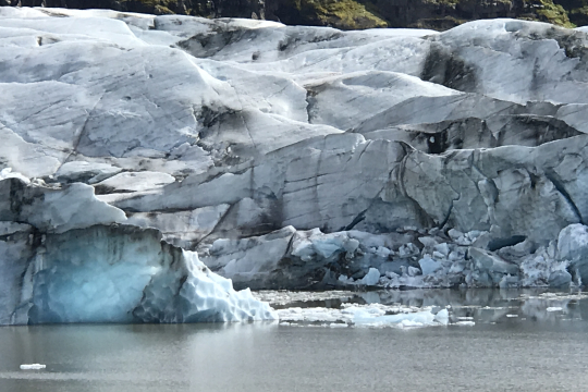 um den Skogafoss, an der Gletscherzunge